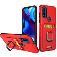 Tempered Glass / Card Stand Cover Case For Motorola Moto G Power 2022 (XT2165DL)