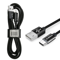 3FT Type A to C Braided USB Cable for Blu View 4 B135DL