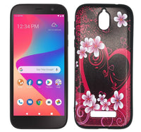 For Blu View 2 B131DL B130DL TPU 1-Piece Flexible Skin Cover Cell Phone Case + Tempered Glass