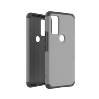 For AT&T Fusion 5G Shockproof Hybrid Cover Phone Case - MK Gray