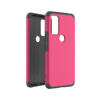 For Cricket Dream 5G Shockproof Hybrid Cover Phone Case - MK Dark Pink