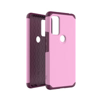 For Cricket Dream 5G Shockproof Hybrid Cover Phone Case - MK Baby Pink