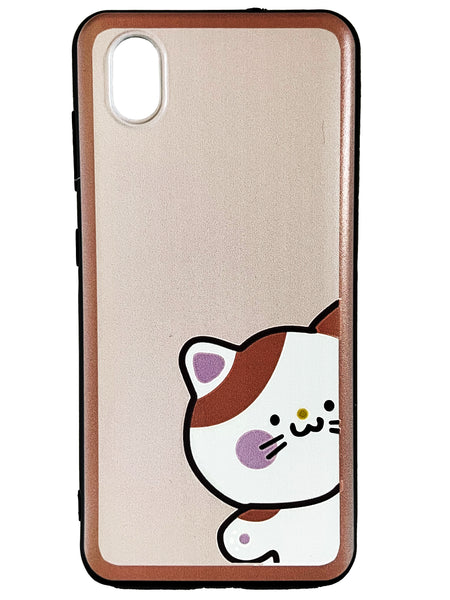 For ZTE Avid 579 Z5156cc 2020 TPU Flexible Skin Gel Case Phone Cover - Brown Cat