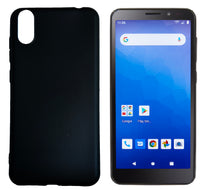 For Reliance Orbic Maui+ RC545L TPU Flexible Skin Gel Case Phone Cover - Black