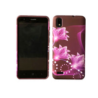 For ZTE Blade T2 Lite Z559DL TPU Flexible Skin Gel Case Phone Cover - Purple Lotus