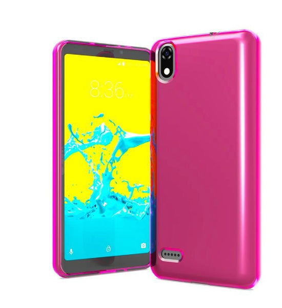 For ZTE Z1 Gabb Wireless TPU Flexible Skin Gel Case Phone Cover - Pink