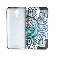For AT&T Prepaid Radiant Core U304AA TPU Flexible Skin Gel Case Phone Cover - Blue Abstract