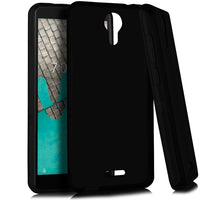 For Wiko Life C210AE TPU Flexible Skin Gel Case Phone Cover - Black