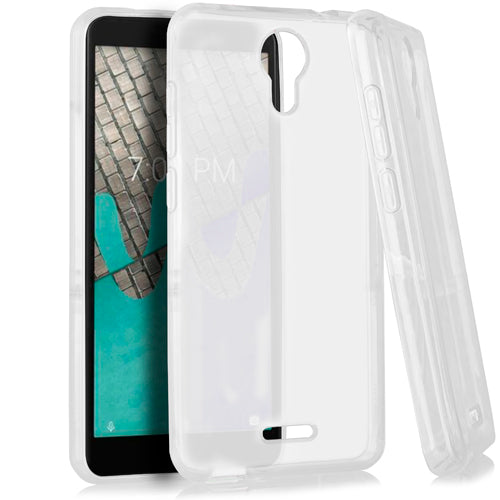 For Wiko Life C210AE TPU Flexible Skin Gel Case Phone Cover - Clear