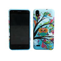 For ZTE Avid 559 TPU Flexible Skin Gel Case Phone Cover - Owl