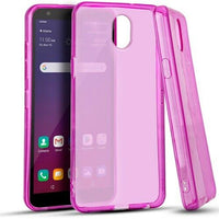 For LG Tribute Royal LM-X320PM TPU Flexible Skin Gel Case Phone Cover - Pink
