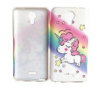 For Wiko Life 2 u307as TPU Flexible Skin Gel Case Phone Cover - Unicorn