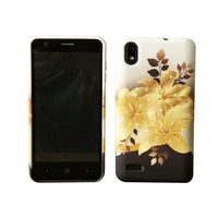 For ZTE Z1 Gabb Wireless TPU Flexible Skin Gel Case Phone Cover - Yellow Lily