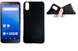 For Reliance Orbic Maui+ RC545L TPU Flexible Skin Gel Case Phone Cover - Black