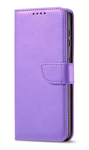 For ZTE Avid 579 Z5156cc 2020 Wallet Credit Card Holder Pouch Case Phone Cover - Purple