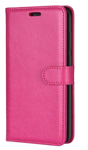 For ZTE Zmax 10 Z6250CC / Consumer Cellular Zmax-10 Wallet Pouch Credit Card Holder Case Phone Cover - Pink