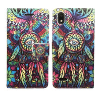 For ZTE Blade T2 Lite Z559DL Wallet Pouch Credit Card Holder Case Phone Cover - Color Dream Catcher