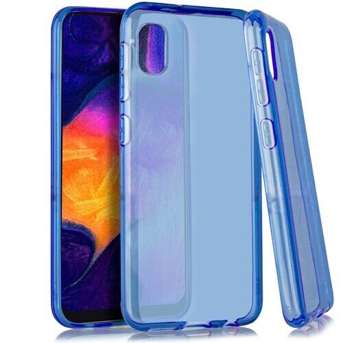 For Samsung Galaxy A10E S102DL (2019) TPU Flexible Skin Gel Case Phone Cover - Blue